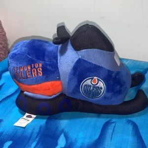 Blue Plush Snowmobile Stuffed Animal